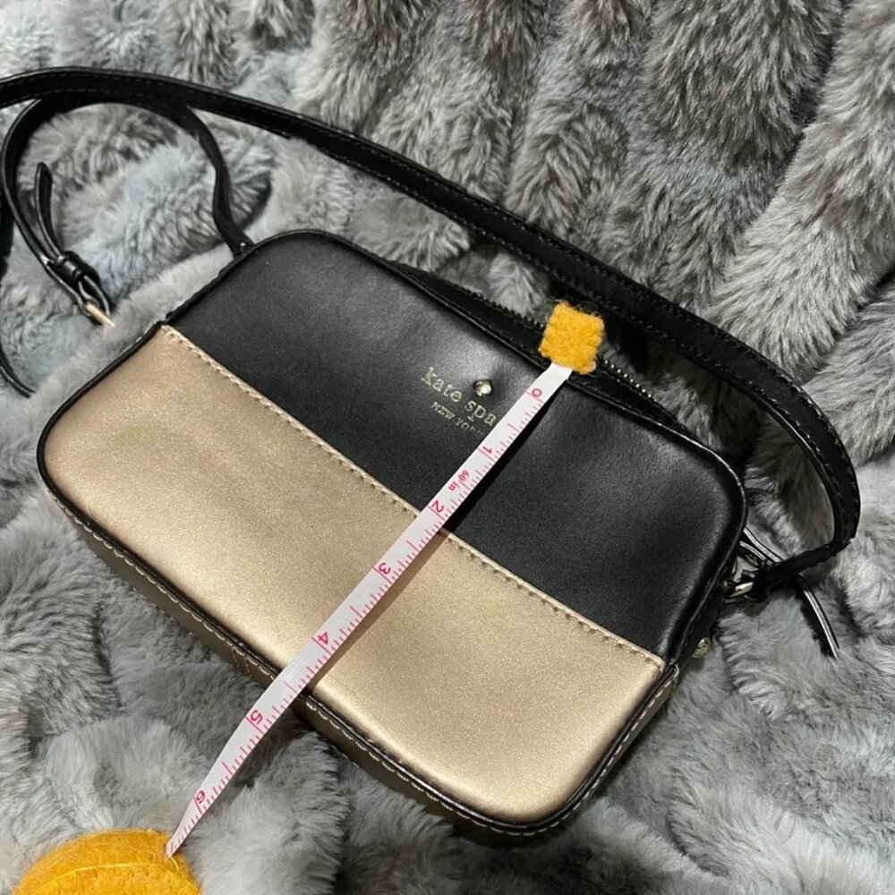 Kate Spade New York Black & Gold Colorblock Camera Crossbody - Picture 7 of 7
